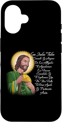 Vista 31 de Funda para iPhone 15 San Judas Tadeo Consuelo Y Amparo de Los Afligidos