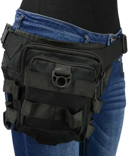 Vista 4 de Milwaukee Leather MP8841 - Bolsa de muslo táctica para ocultar y transportar con cinturón