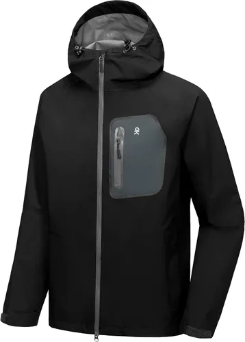 Vista 2 de Little Donkey Andy Men's Waterproof Rain Jacket Outdoor Lightweight Rain Shell Coat for Hiking, Golf, Travel