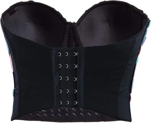 Vista 5 de Charmian - Sujetador para mujer con diamantes de imitación
