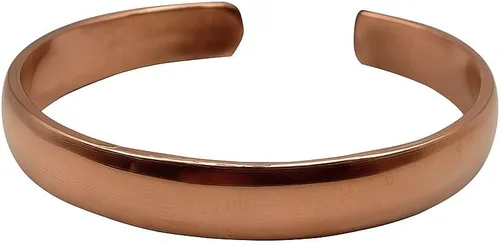 Vista 5 de Healing Monk Pulsera de cobre forjado a mano para hombres y mujeres, pulseras de cobre 100% auténticas, pulseras tibetanas reales y genuinas