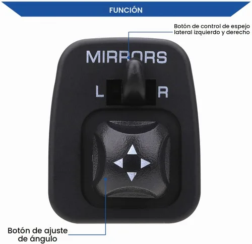 Vista 5 de Obaee Botón de interruptor de control de espejo compatible con Ford F150 F250 F350 Excursion Expedition Escort Thunderbird Windstar Lobo reemplaza