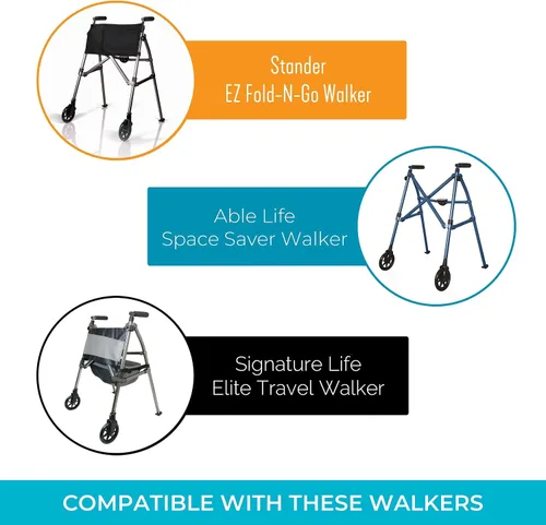 Vista 4 de Stander Ruedas de repuesto de 6 pulgadas, ruedas giratorias de 6 pulgadas para adultos, personas mayores y ancianos, compatibles con Wonder-Walkers