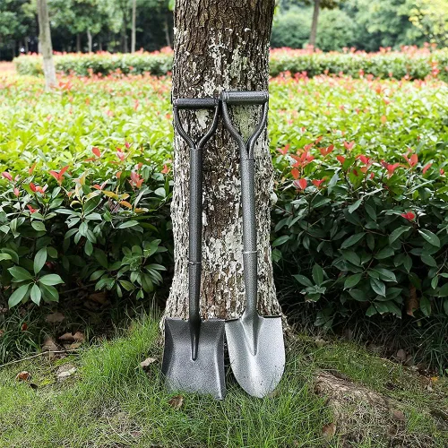 Vista 7 de 2 piezas de mango mini pala con palas para excavar – Pala de punta cuadrada de metal – pala recta de acero (wh000007)