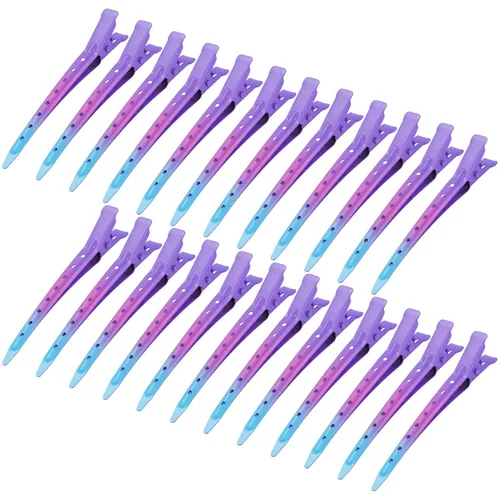 Vista 27 de 24 Paquetes de Pinzas Pico de Pato, Bantoye 2.75 Pulgadas Pinzas de Cocodrilo Rizadoras de Metal Antioxidante con Agujeros para Peinado del Cabello