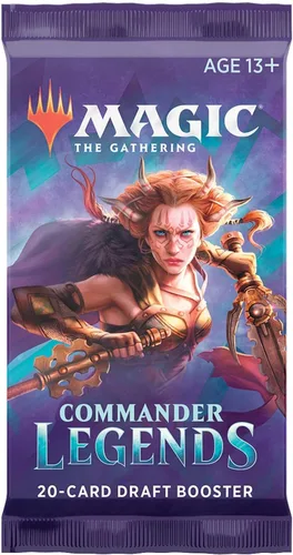 Vista 2 de Magic The Gathering Commander Legends Booster Pack - 2 leyendas - Total 20 cartas MTG (1 potenciador de borrador)
