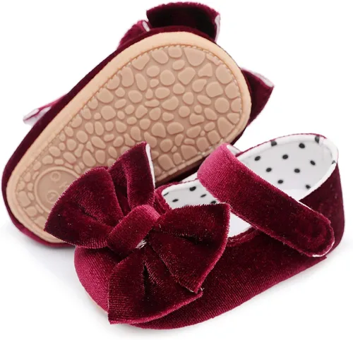 Vista 2 de YOYORI Infant Boys Girls Cartoon Printed Shoes First Walkers Shoes Summer Toddler Hollow Out D-Wine 12-18 Months