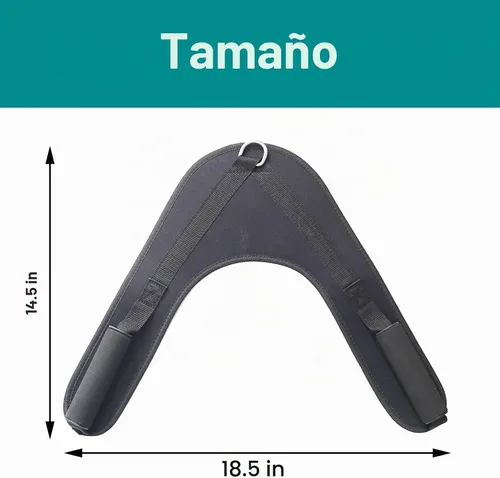 Vista 4 de Abdominal Crunch Harness Straps,Arnés de tracción de ejercicio trasero Correa de hombro, cinturón de crunch en forma de V, correas abdominales