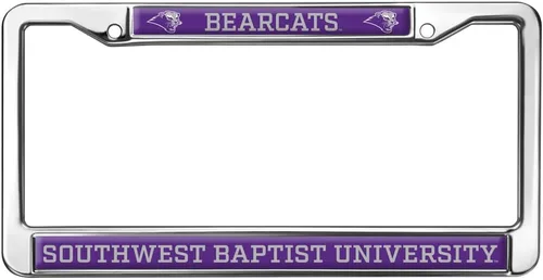 Vista 139 de Texas A&M University - Texarkana Mascot - Marco de metal estándar para placa de matrícula de tamaño completo