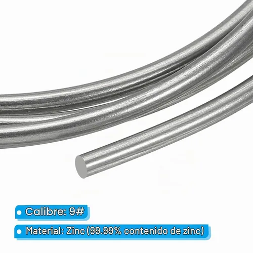 Vista 3 de PATIKIL Alambre de zinc de alta pureza, alambre de zinc puro calibre 9 de 0.118 in, herramienta de experimento científico de laboratorio de cuentas