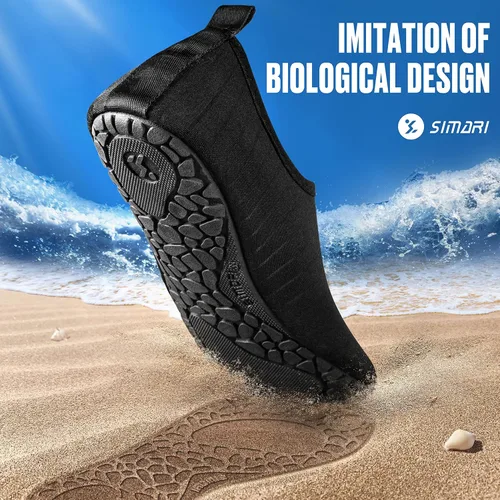 Vista 4 de SIMARI - Zapatos de agua para mujer y hombre, para natación, playa, agua, secado rápido, para yoga, surf, exteriores, SWS001