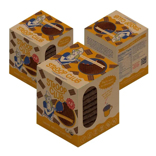 Vista 10 de Stroop Club Stroopwafel de Caramelo Orgánico Infusionado con Chai Indulgencia Vegana, a Base de Plantas y Aprobada por los Holandeses - 24