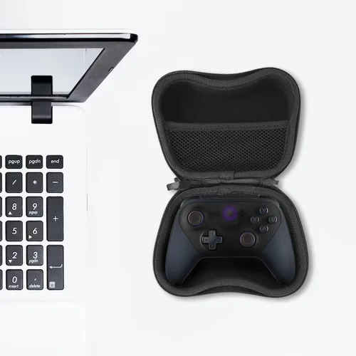 Vista 5 de Linkidea Funda rígida para controlador de viaje compatible con Luna Controller Wireless, Google Stadia, PS4/5, Xbox, Switch Pro Controller (negro)