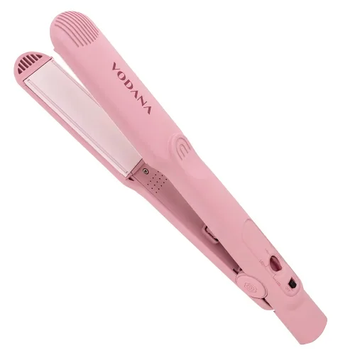 Vista 8 de VODANA Plancha de pelo profesional de cerámica de 1 pulgada, acabado suave y sedoso y control de encrespamiento para todo tipo de cabello, placas