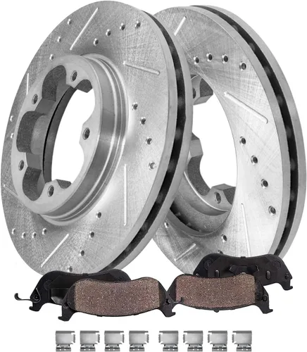Vista 23 de Detroit Axle - Kit de freno trasero para Toyota Camry 2012-2017, Avalon Lexus ES300h ES350 2013-2018, repuesto de pastillas de freno de cerámica