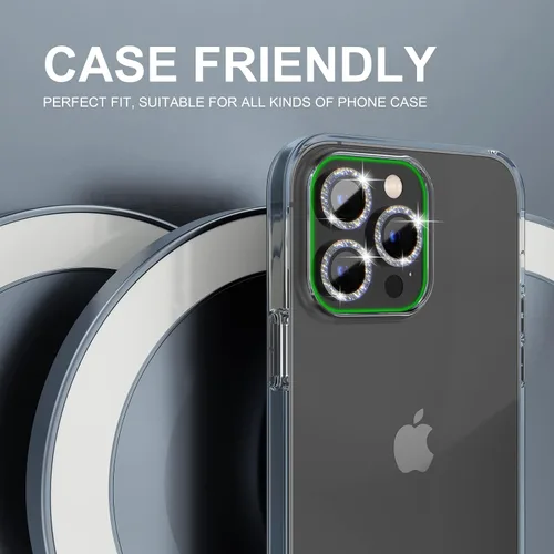 Vista 450 de Choiche Compatible para iPhone 16 Pro/iPhone 16 Pro Max Protector de Lente de Cámara, Vidrio Templado 9H Protector de Pantalla de Cubierta de Cámara