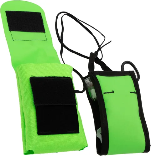 Vista 3 de Arborist Medical Kit - Versión básica - Bolsa verde neón verde neón con torniquete, vendaje, tijeras, guantes