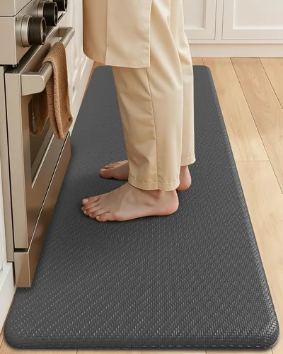 Vista 20 de Color&Geometry - Alfombra antideslizante para cocina Marrón