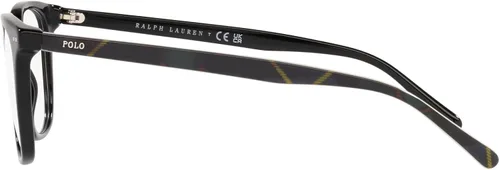 Vista 4 de Polo Ralph Lauren PH2256 - Marcos cuadrados para lentes recetados para hombre, color negro brillantelente demo, 2.087in, Negro brillante