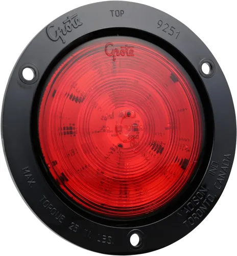Vista 19 de Grote 54702 Luces LED Ovaladas de 6" de Parada, Trasera y Giro con Respaldo Integrado, Carcasa Rígida Integrada Rojo