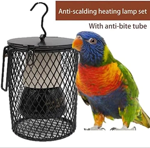 Vista 4 de Lámpara de calor de cerámica infrarroja de 50 W para tortugas, loros, lagartos, pájaros, suministros de calentador de invierno, cerámica sólida