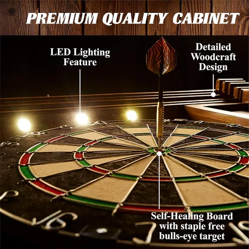 Vista 4 de Barrington Official Size Dartboard Multiple Styles Pre-Assembled Pub Style Wood Dartboard Collection