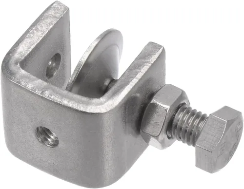 Vista 4 de uxcell Abrazadera en C de acero inoxidable con apertura de mandíbula de 0.79 pulgadas de ancho para carpintería soldadura edificio montaje doméstico