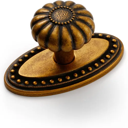 Vista 11 de Tiradores de Copa de Latón Antiguo para Gabinete 2.5" Distancia Entre Centros Paquete de 5 Tiradores Vintage para Cajones Herrajes de Cocina Manijas