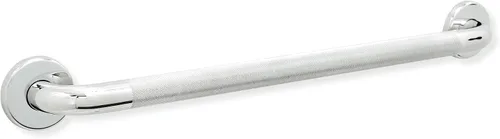 Vista 9 de Mango de ducha de 12 pulgadas, agarre suave, barras de agarre de acero inoxidable 304 para bañeras y duchas, barandillas estándar ADA de cromo