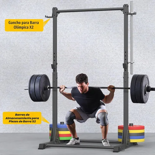 Vista 7 de Jusgym Pull Up Station, Strength Training Workout Pull Up Bar Free Standing for Home Gym, Adjustable Heavy Duty Pullup Bar Station Outdoor/Indoor