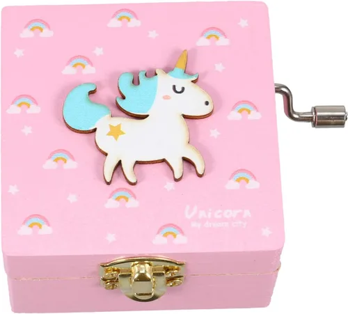 Vista 3 de VOSAREA - Caja de música con unicornio para niñas pequeñas diseño de unicornio