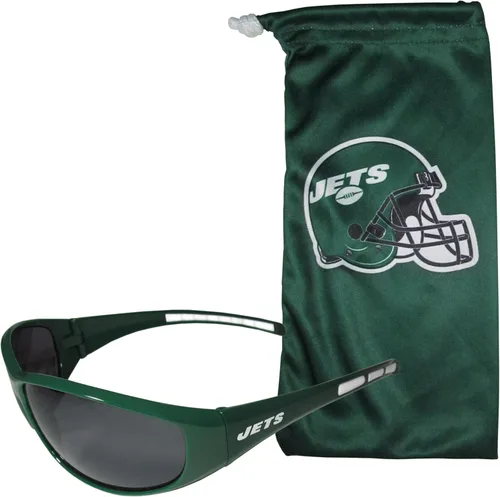 Vista 9 de Siskiyou NFL Unisex Wrap Sunglasses and Bag Set