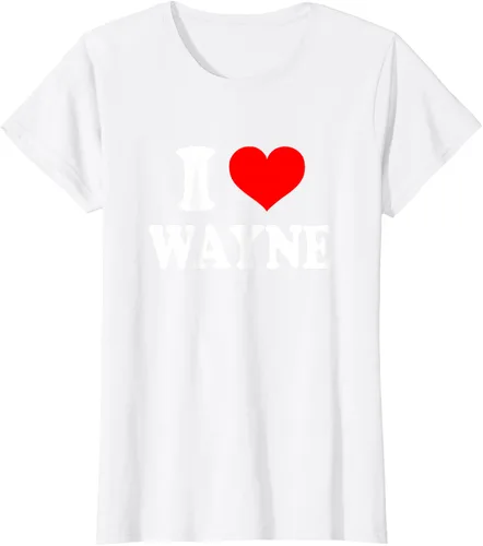 Vista 17 de Wayne - Camiseta I Heart Wayne - I Love Wayne, Negro, S