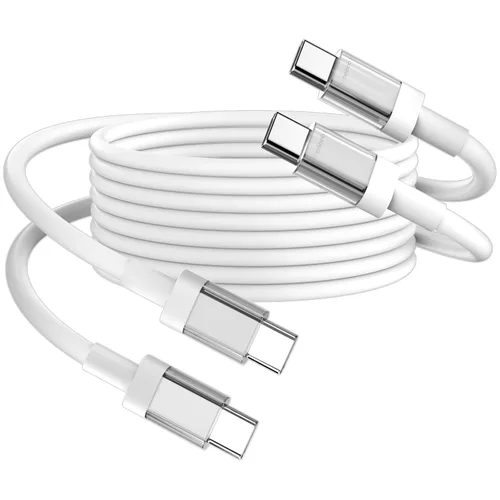 Vista 10 de Cable USB C a USB C de 3 pies 100 W, cable de carga rápida tipo C para iPhone 17e 17 16 Pro Max 15/iPad Pro 10 11/MacBook Air, para Samsung S26 S25