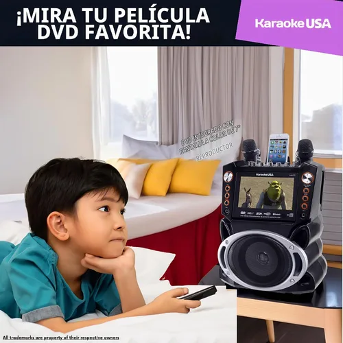 Vista 4 de Máquina de karaoke Bluetooth Karaoke USA GF844