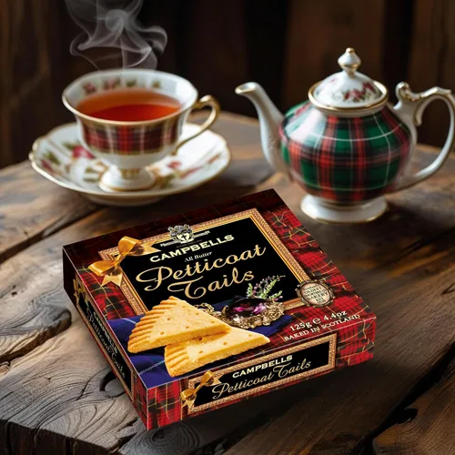 Vista 6 de Campbells All Butter Shortbread - Colas de enagua, una deliciosa selección de mantequilla en caja de regalo