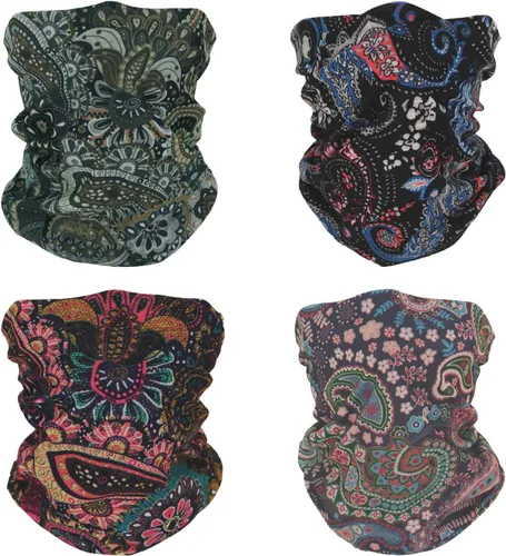 Vista 14 de 4 bandanas multiusos para mujeres y hombres