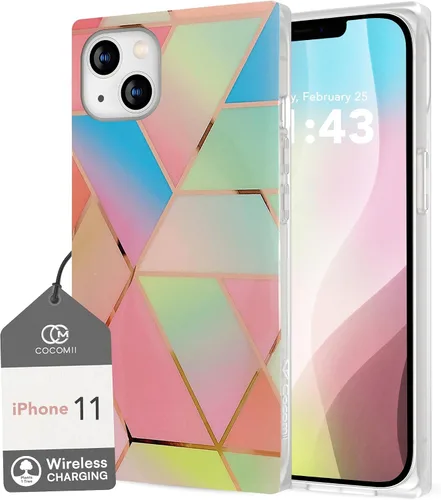 Vista 10 de Cocomii - Funda rectangular compatible con iPhone 11 - mármol natural, patrón atemporal, brillante, para mujeres, niñas, hombres, funda protectora