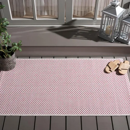 Vista 80 de SAFAVIEH Alfombra Lavable para Exteriores Colección Courtyard - 2'3" x 5', Azul Aqua y Gris, No Desprende Pelusa y Fácil Limpieza, Ideal para Patio