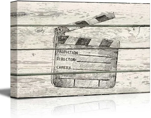 Vista 10 de wall26 - Obra de arte con estampado de madera de ciervo en bosque de abedules - Lienzo rústico para pared, arte para el hogar - 16 x 24 pulgadas