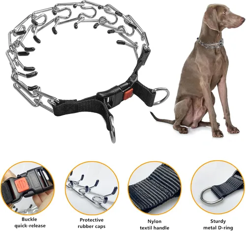 Vista 5 de Collar de entrenamiento para perros, collar de martingala para perros grandes, medianos y pequeños