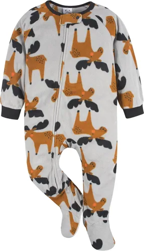 Vista 2 de Gerber Baby Boys' Flame Resistant Fleece Footed Pajamas 2-pack