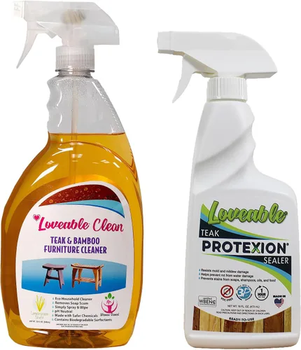 Vista 10 de EcoDecors Loveable - Botella de spray de aceite de teca de 24 onzas, paquete de 2 Perfect for teak patio furniture, shower benches, garden