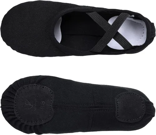 Vista 5 de Ballet Shoes for Women Girls, Ballet Slipper Dance Shoes Stretch Canvas for Teen Adults