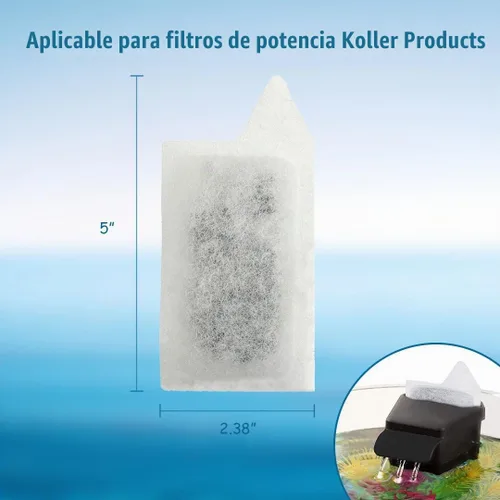 Vista 4 de Koller Products Cartuchos de filtro de repuesto tamaño pequeño - Paquete de 3
