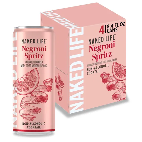 Vista 17 de Naked Life Bebidas sin alcohol, Classic G&T - Licores sin alcohol bajos en calorías con cero azúcar - Latas de 8.4 onzas líquidas, paquete de 4