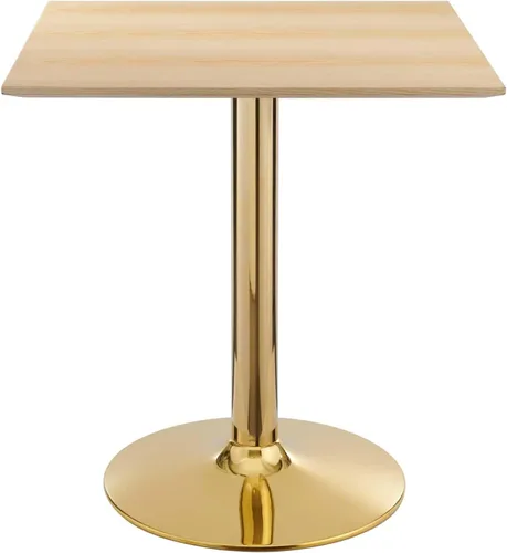 Vista 36 de Modway EEI-4746-GLD-BLK Verne - Mesa de comedor de mármol artificial de 28 pulgadas, color negro dorado
