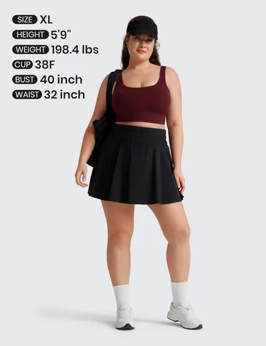 Vista 93 de CRZ YOGA Butterluxe - Brasier deportivo con espalda en U para mujer, cuello redondo, acolchado, de bajo impacto, para yoga, entrenamiento