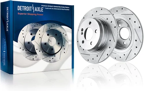 Vista 46 de Detroit Axle - 4WD - Rotores de disco delantero de 13.031 in de repuesto para Ford Excursion F-250 F-350 Super Duty 1999-2004 - Juego de 3 piezas