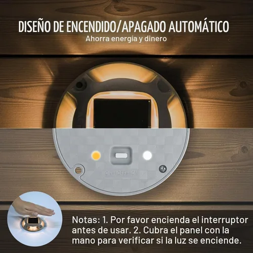 Vista 9 de AGPTEK Luz solar para entrada al aire libre, 1 paquete, 2 modos